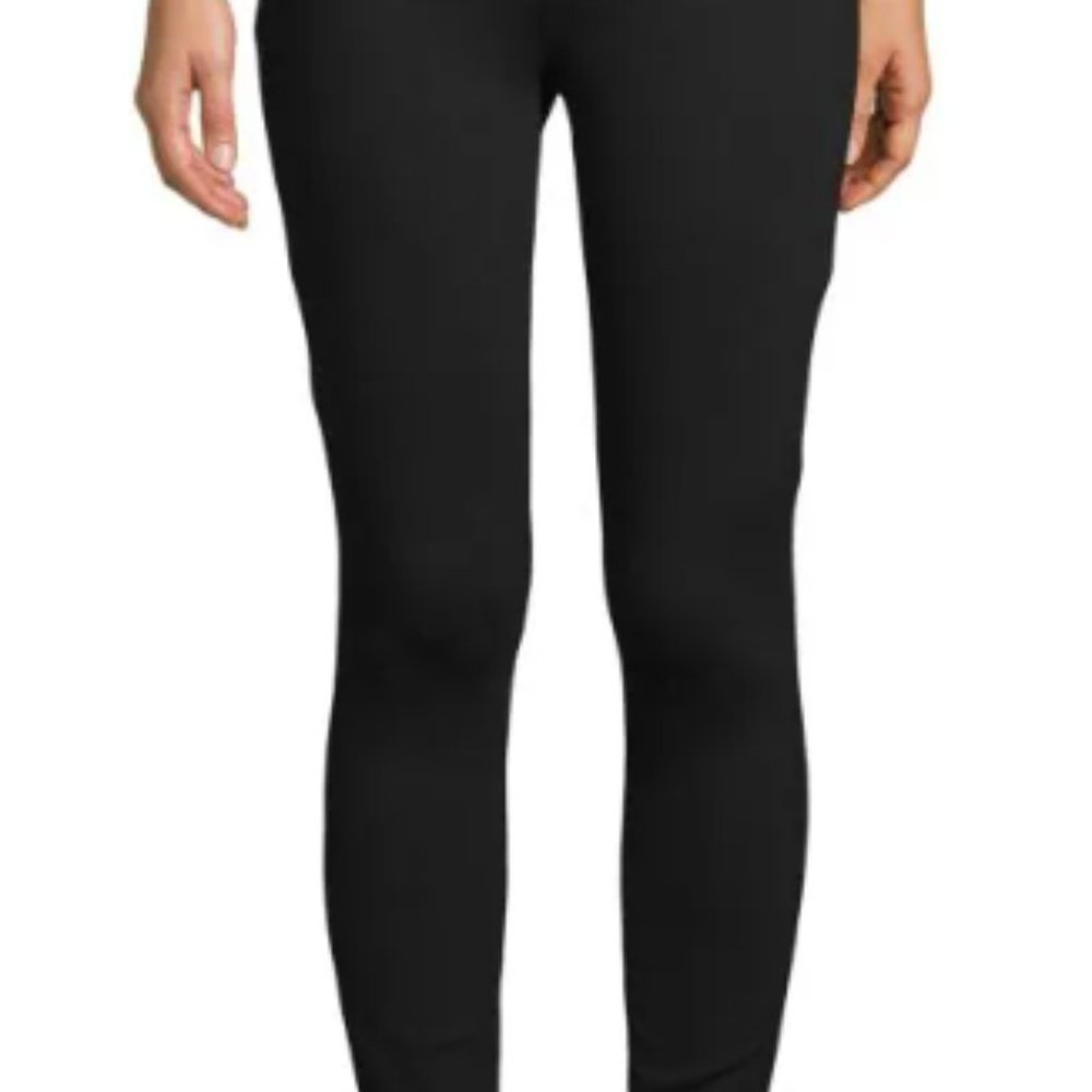 (100) JOEs Black Mid Rise Ponte Skinny Jeans