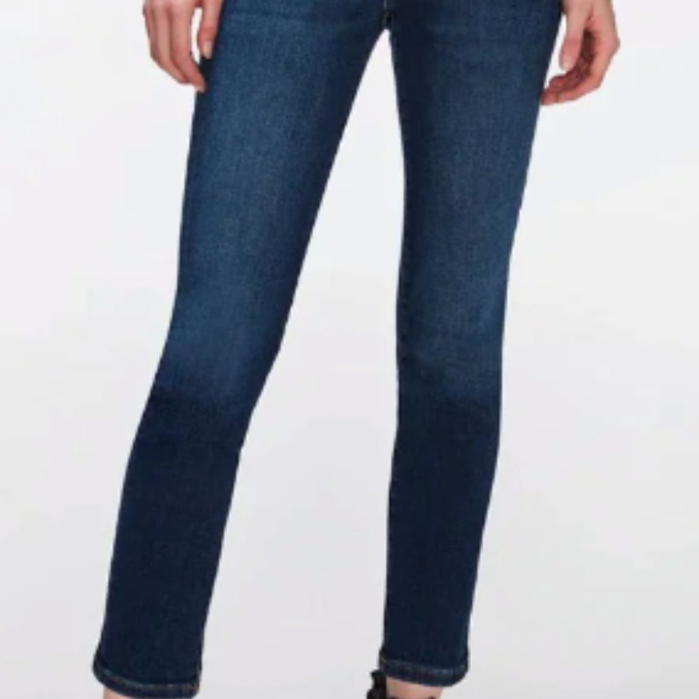 (101) 7 For All Mankind Roxanne Low-Rise Stretch Skinny Ankle Jeans Sz 27