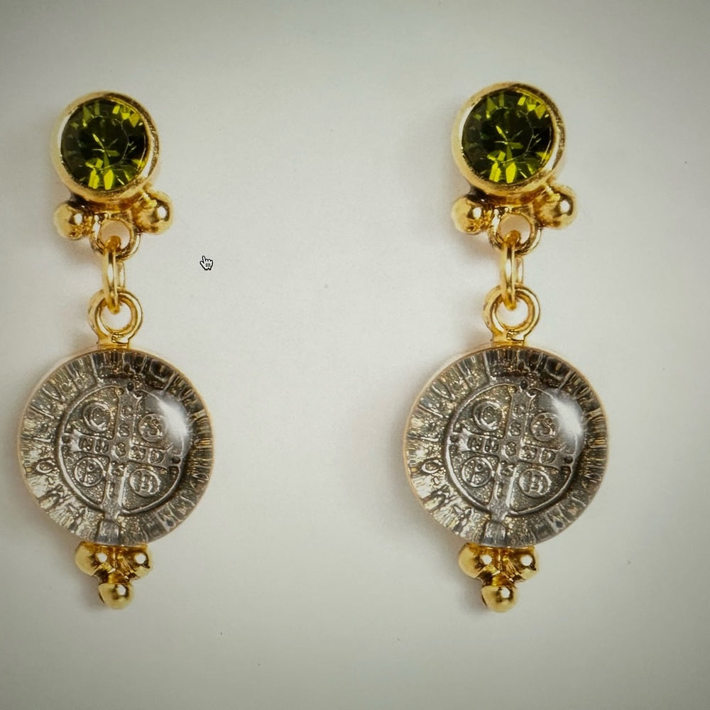 NWT VSA - Allegra Olivene Earrings