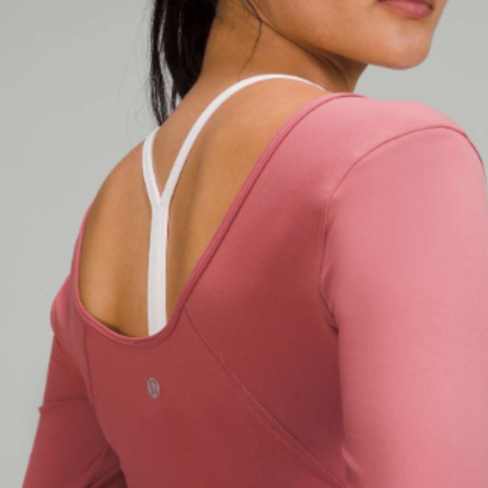 (2170) NWT LULULEMON Align Long Sleeve Shirt Brier Rose Sz 12