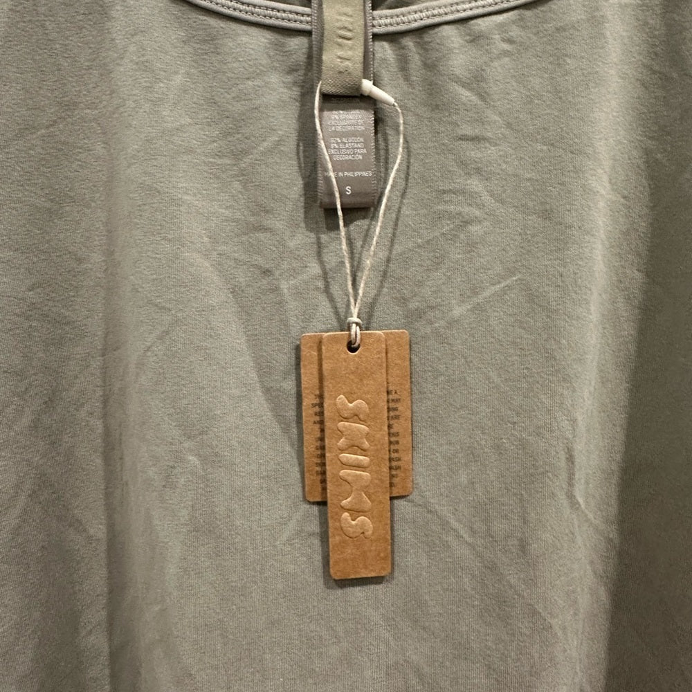 (2397) NWT SKIMS Cotton Ribbed Tank in DUNE (SOLD OUT) SZ S