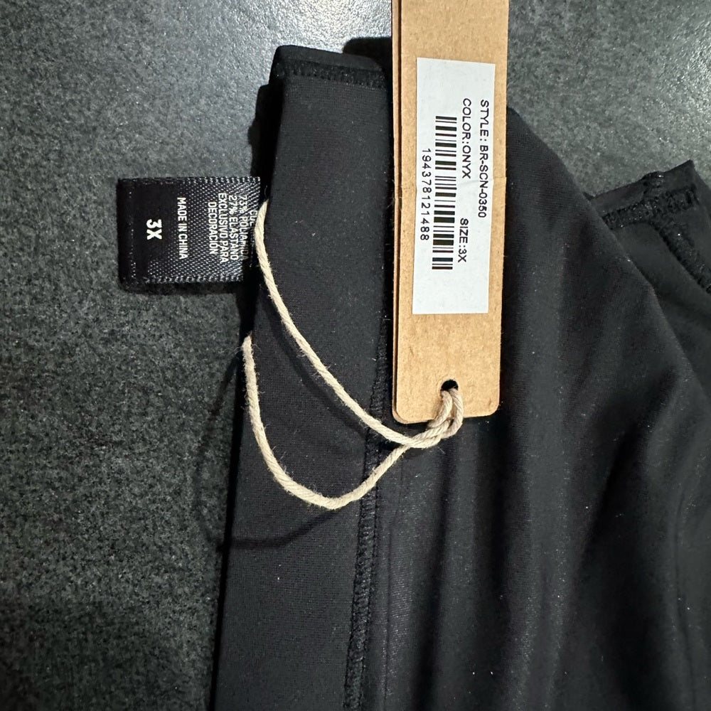 (2427) SKIMS NW JELLY SHEER SCOOP BRALETTE ** ONYX Sz 3X