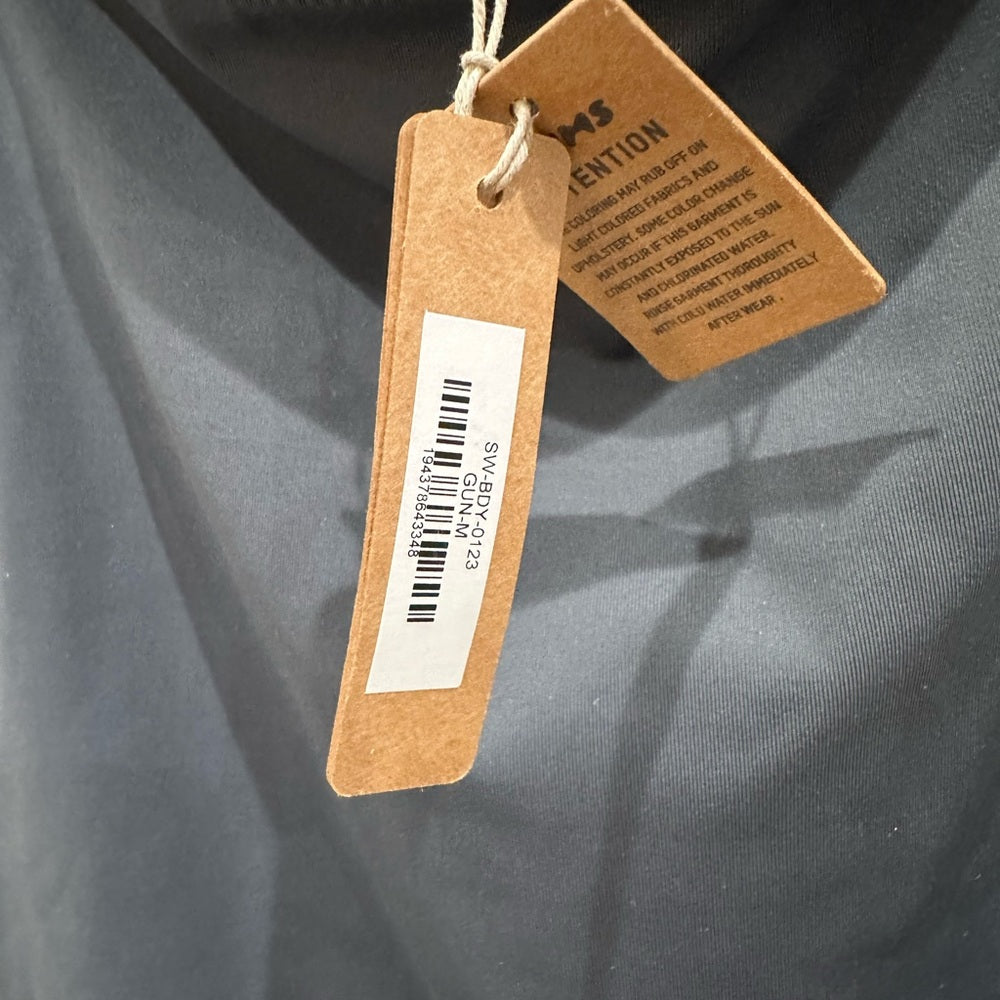 (2441) NWT SKIMS Shaping Swim Cami One Piece in Gunmetal Sz M **SOLD OUT