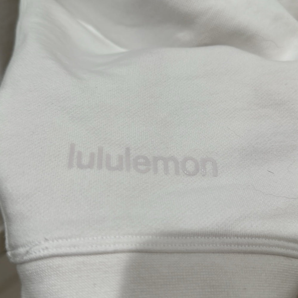 (2480) LULULEMON Perfectly Oversized Cropped Crew Sz 10 ** Spot on Sleeve