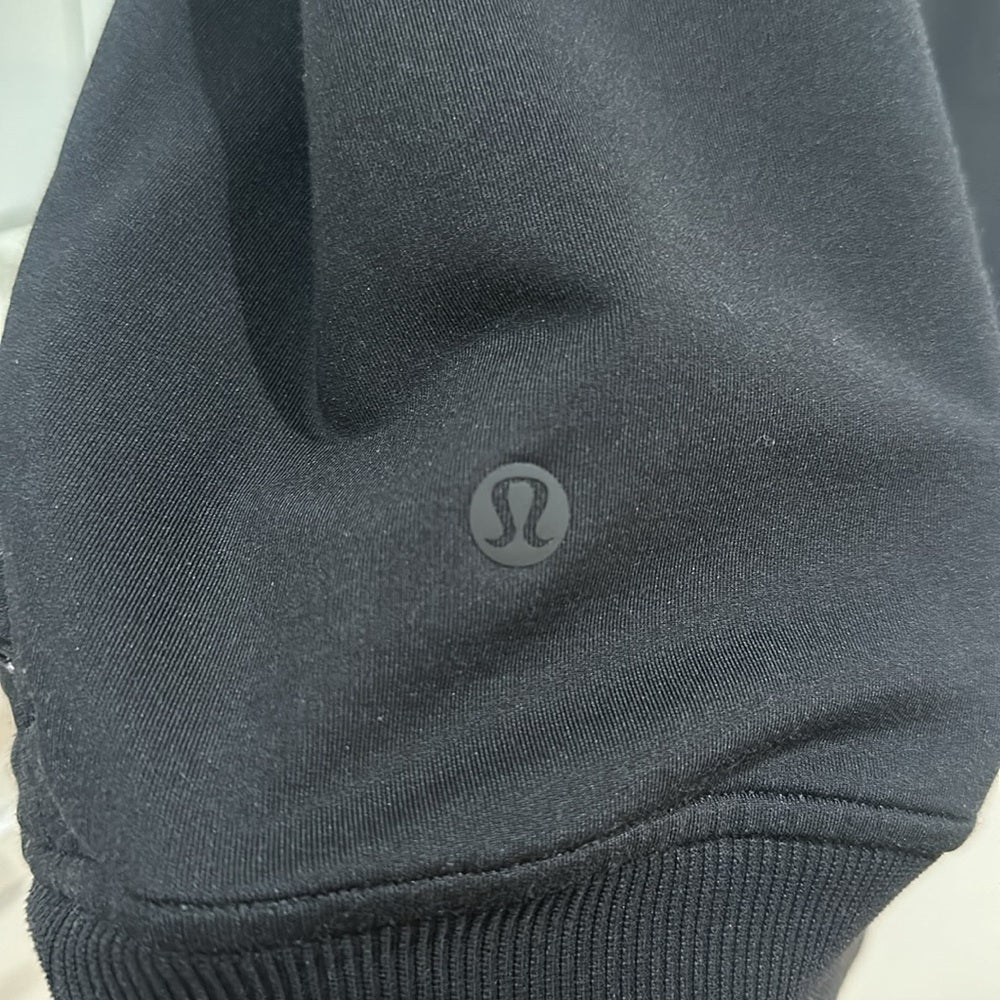 (2500) LULULEMON City Sweat Crew SWEATSHIRT Sz 12 in BLACK