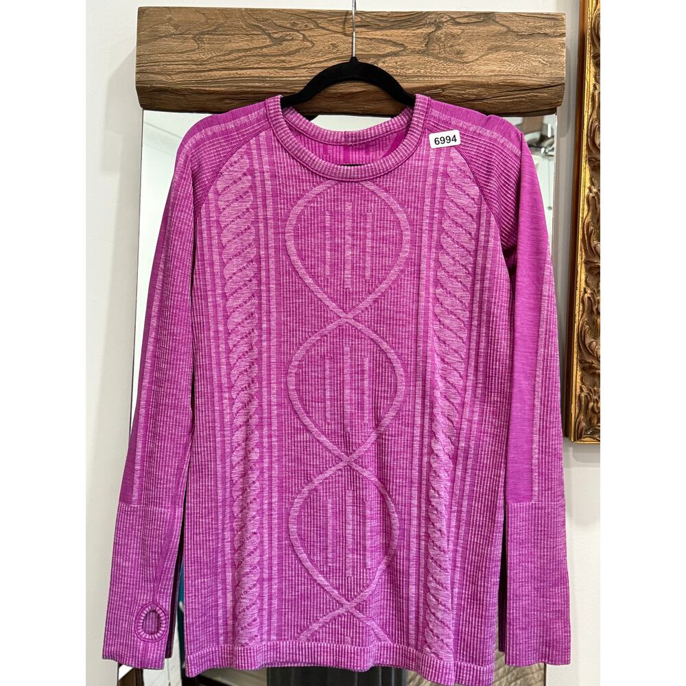 6994 Lululemon Rest Less Pullover in Heathered Ultra Violet sz 10-12