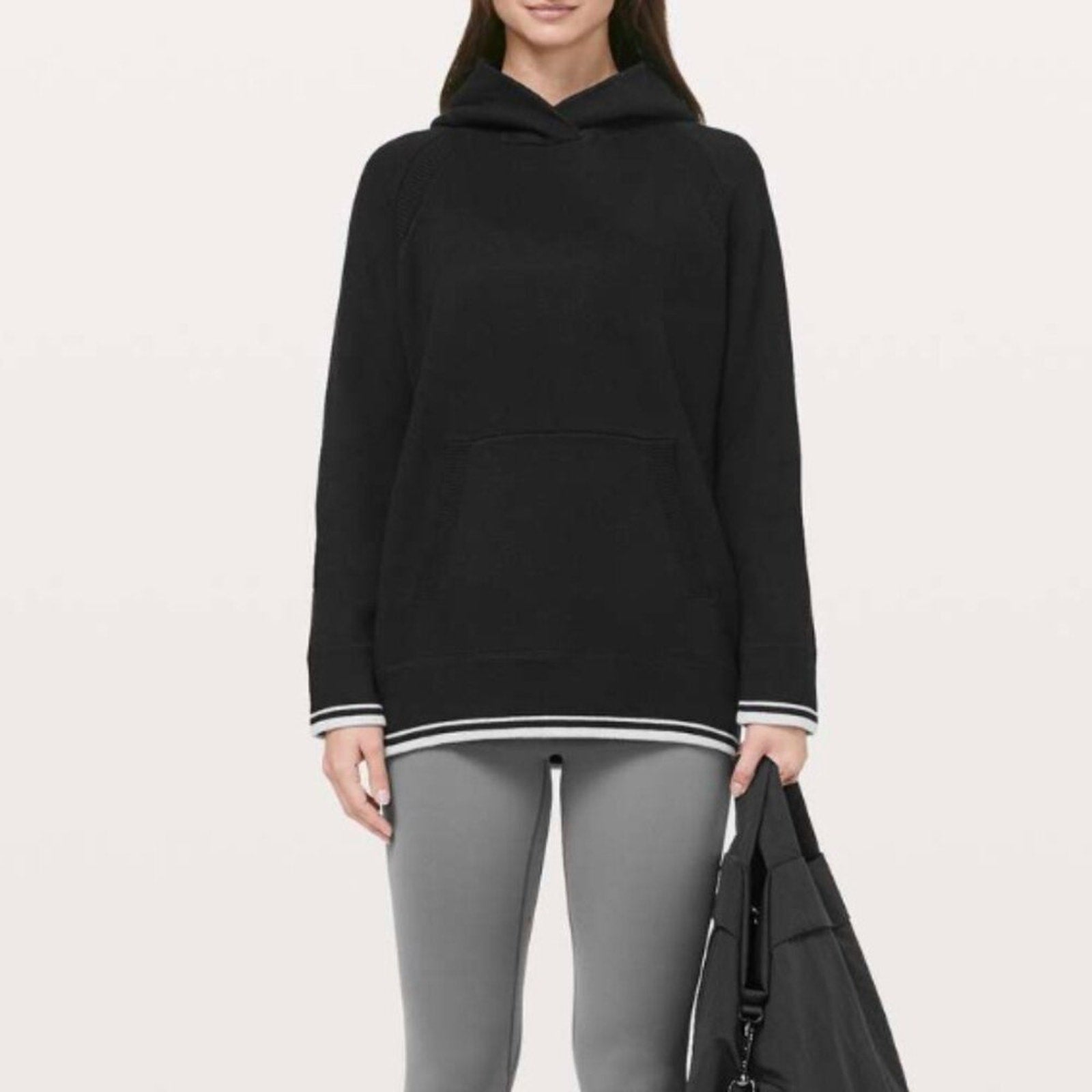 199 Lululemon Soothe Away Hoodie Black / Stargaze M/L *RARE
