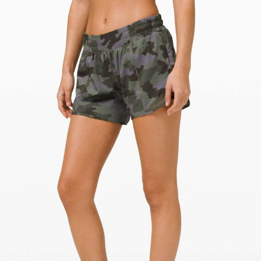 6899 Lululemon Hotty Hot Short II *Long 4" Heritage 365 Camo Dusky Lavender Mult