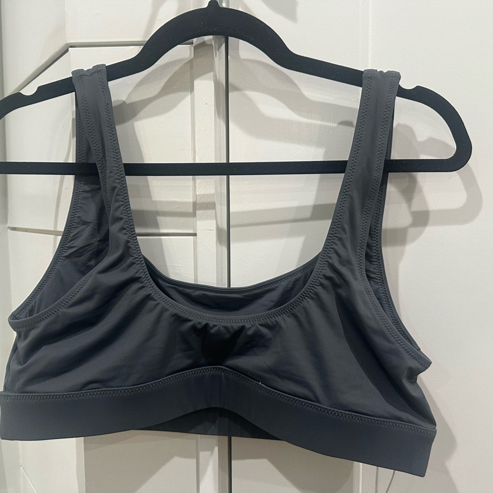(2413) SKIMS NWT SWIM TANK BIKINI TOP in GUNMETAL Sz Xl *SOLD OUT