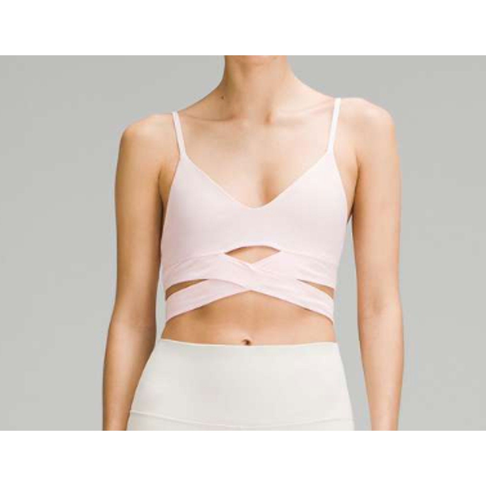 65 - Lululemon Still Now Bra *Light Support Strawberry Milkshake in Sz 10