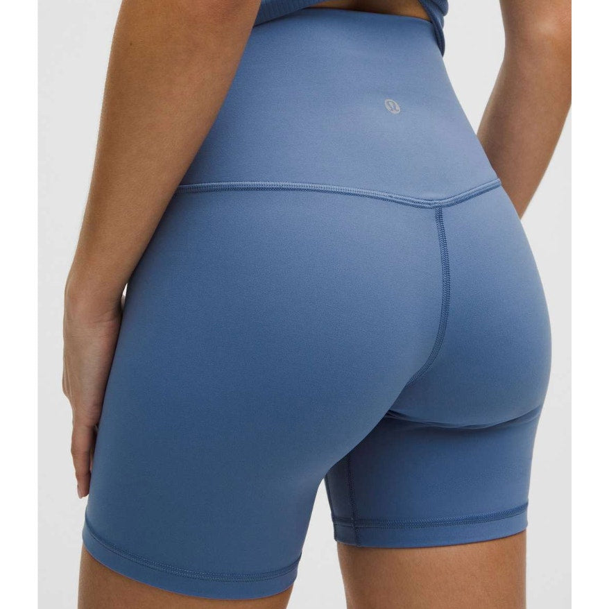 6888 NWT Lululemon Align High-Rise Short 6" Washed Denim Sz 4