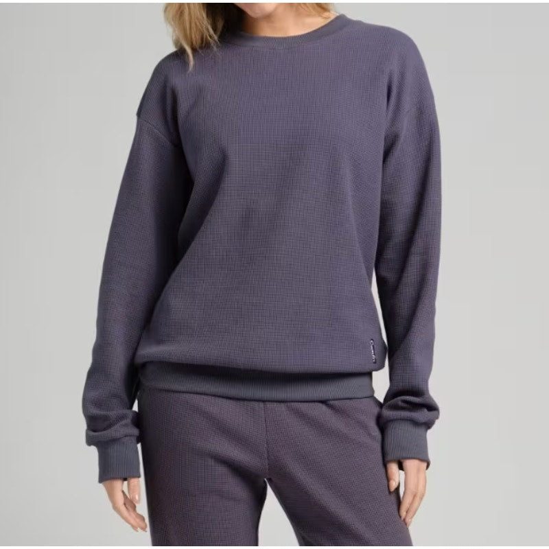 443 NWT COMFRT Waffle Lounge Long Sleeve Loungewear in Stone Blue Sz M