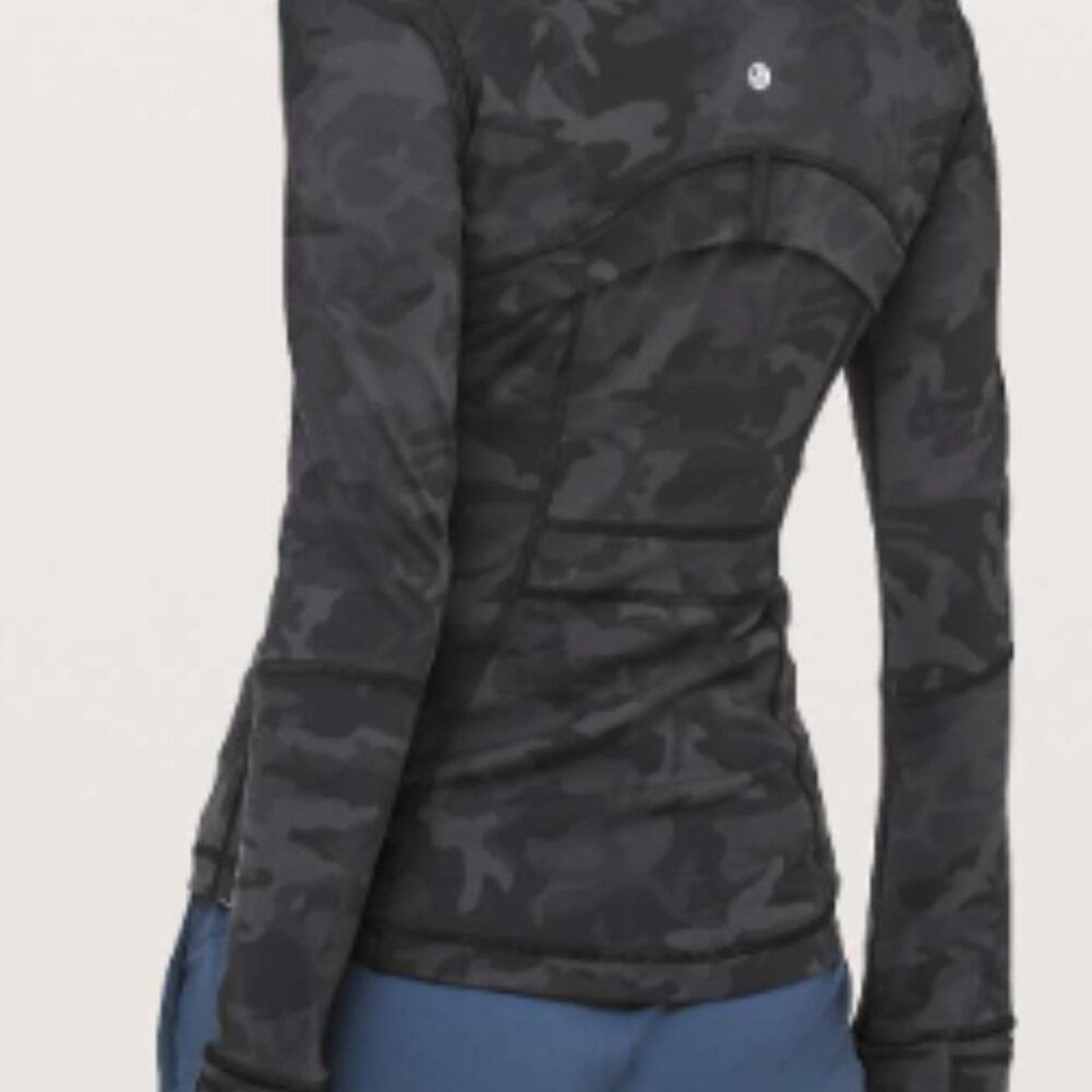 (6242) LULULEMON Define Jacket Sz 8 *EUC Incognito Camo Multi Grey