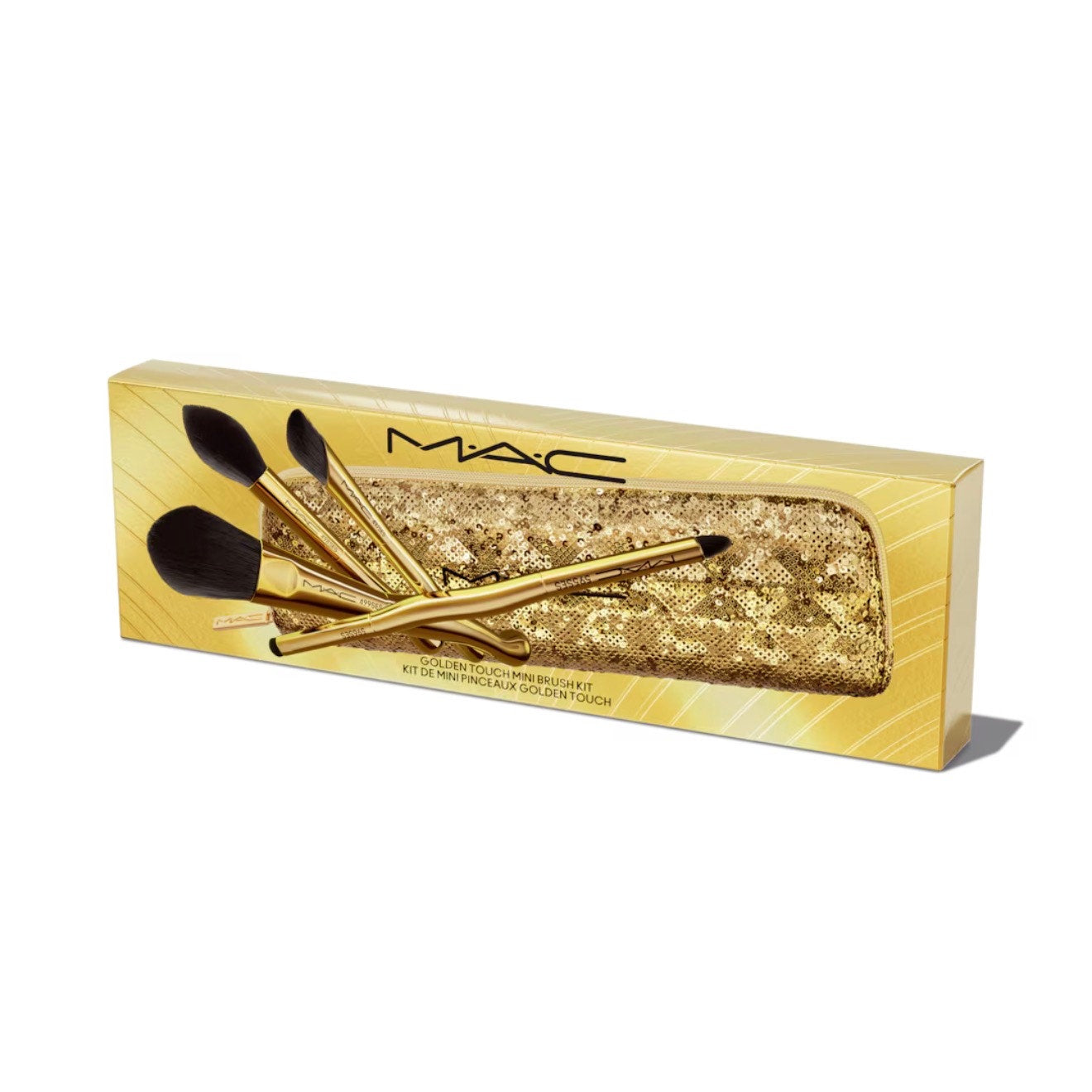 342 NEW MAC COSMETICS Golden Touch Mini Brush Kit, 5 Piece Set ($59.00)