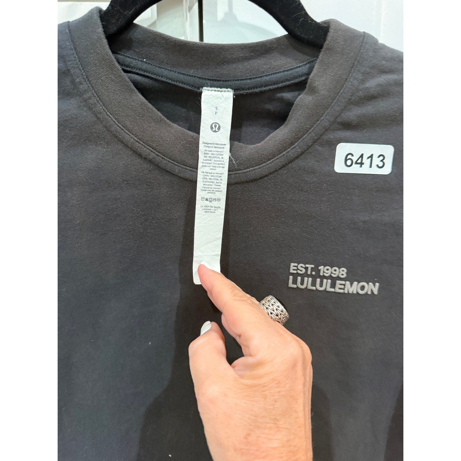 6413 - LULULEMON Heavyweight Cotton Crewneck T-Shirt Sz Small