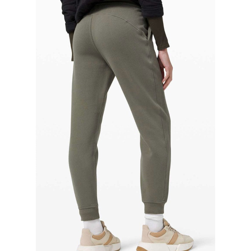 6541 Lululemon Scuba High-Rise Jogger *Fleece 28" Grey Sage sz 8 *LOVED