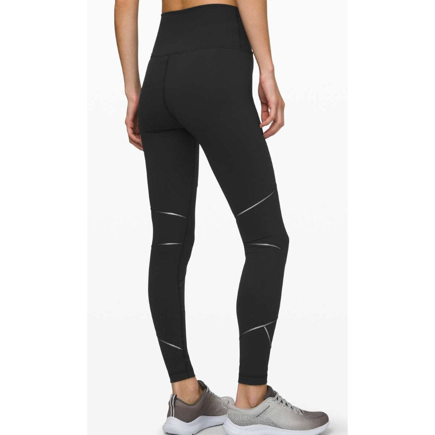 6642 LULULEMON Wunder Under High-Rise Tight 28" *Ray Black Sz 6 **SKULL