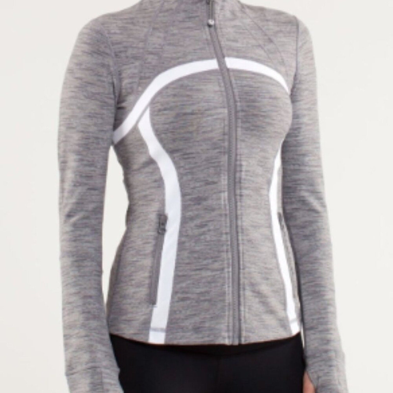 (6238) LULULEMON Define Jacket Sz 6 *FLAW missing zipper pull/Spots