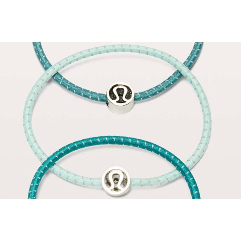 393 - NWOT LULULEMON 1PK Glow On Hair Ties Glow - TideWater Teal
