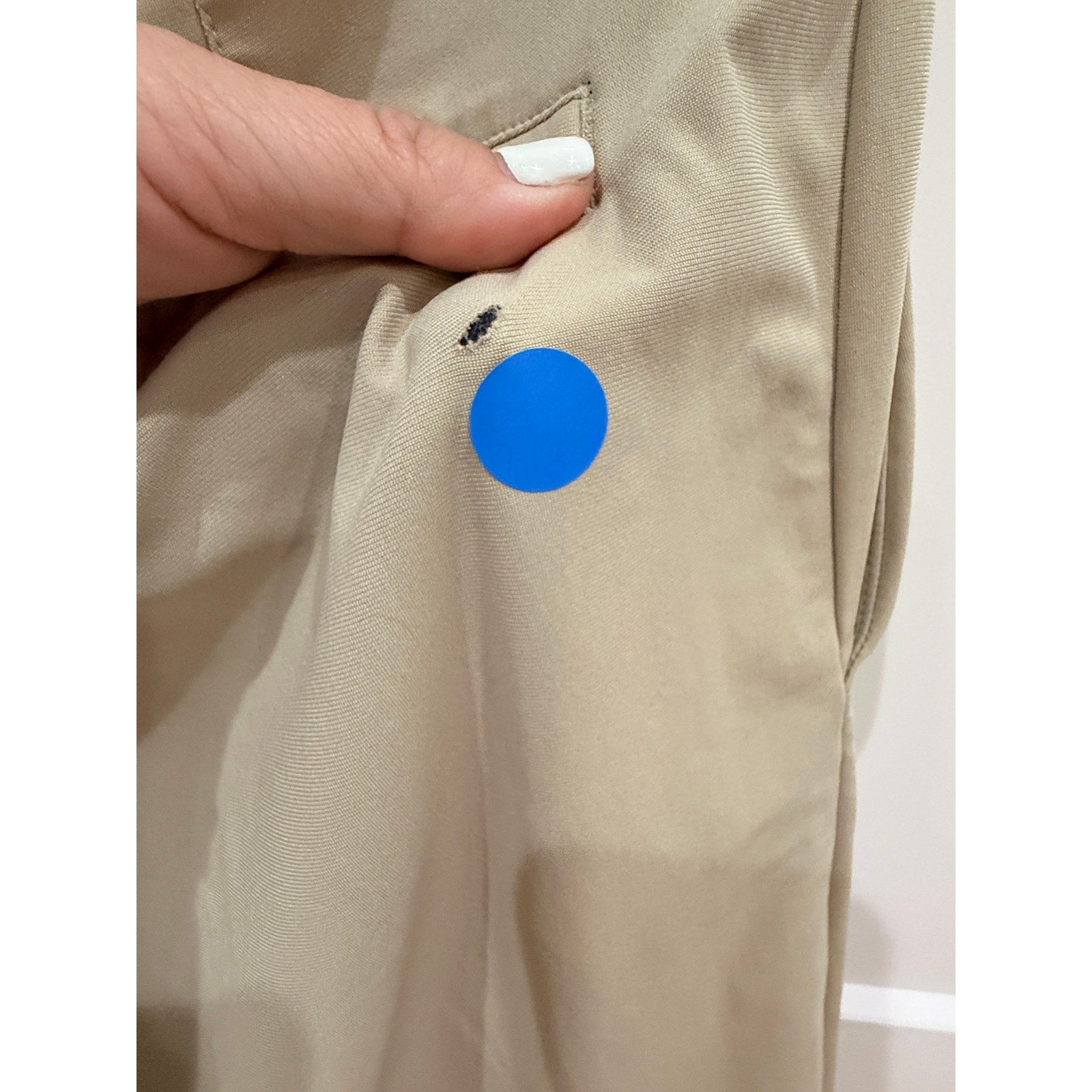 379 - LULULEMON Commission Pant Classic 34" *Warpstreme Trench in 33W *FLAW