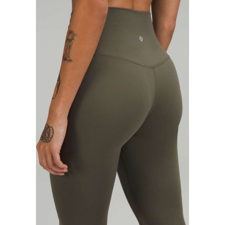 6829 LULULEMON Align High-Rise Crop 23" Army Green in Sz12 *LOVED