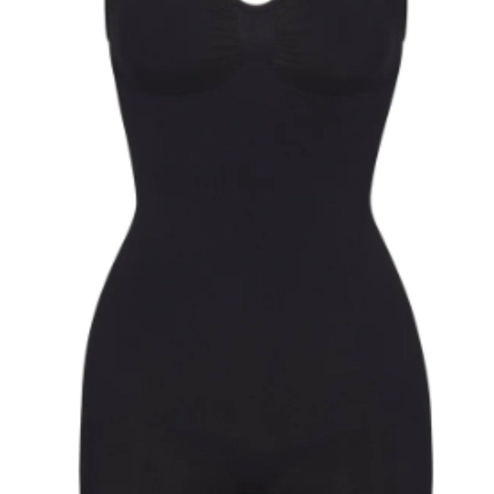 (1200/1203) SEAMLESS SCULTP MID THIGH BODYSUIT - ONYX in MEDIUM