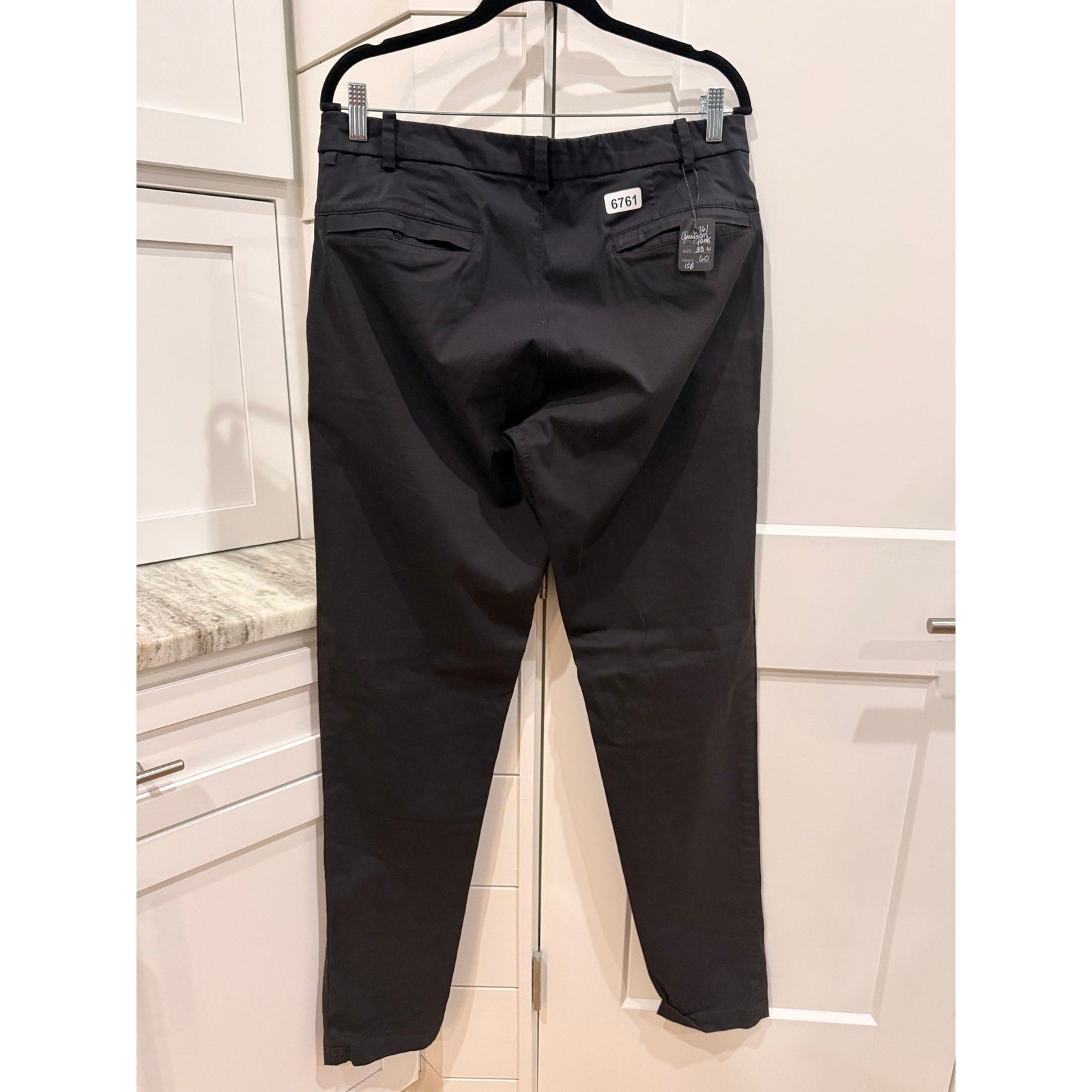 6761 - LULULEMON Commission Pant Classic *Swift Cotton 37" in BLACK 33W