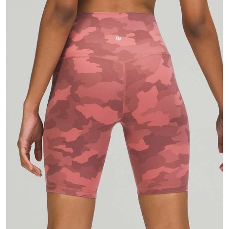 6450 - Lululemon Align Short 8" Heritage 365 Camo Brier Rose in Sz 6