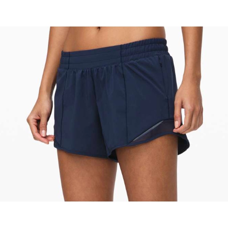6726 Lululemon Hotty Hot Short II *Long 4" True Navy in Sz 10 TALL *LOVED