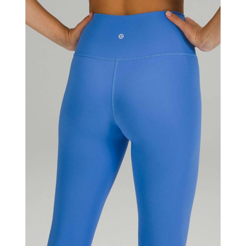 6543 LULULEMON Wunder Under High-Rise Crop 23" Blue Nile Sz 6
