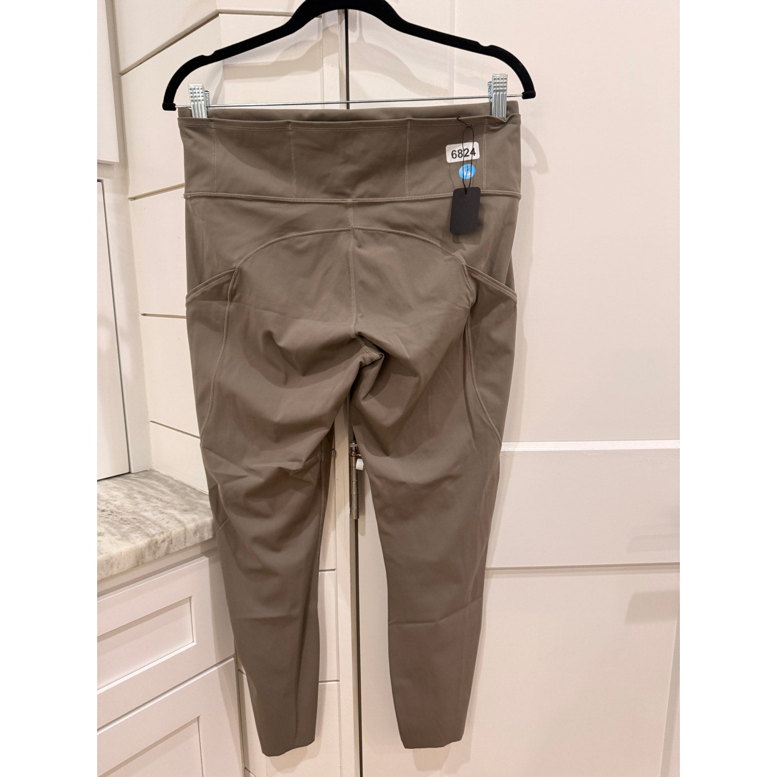 6824 LULULEMON Fast & Free 7/8 Tight II *Non-Reflective Nulux 25" Grey Sge Sz 12