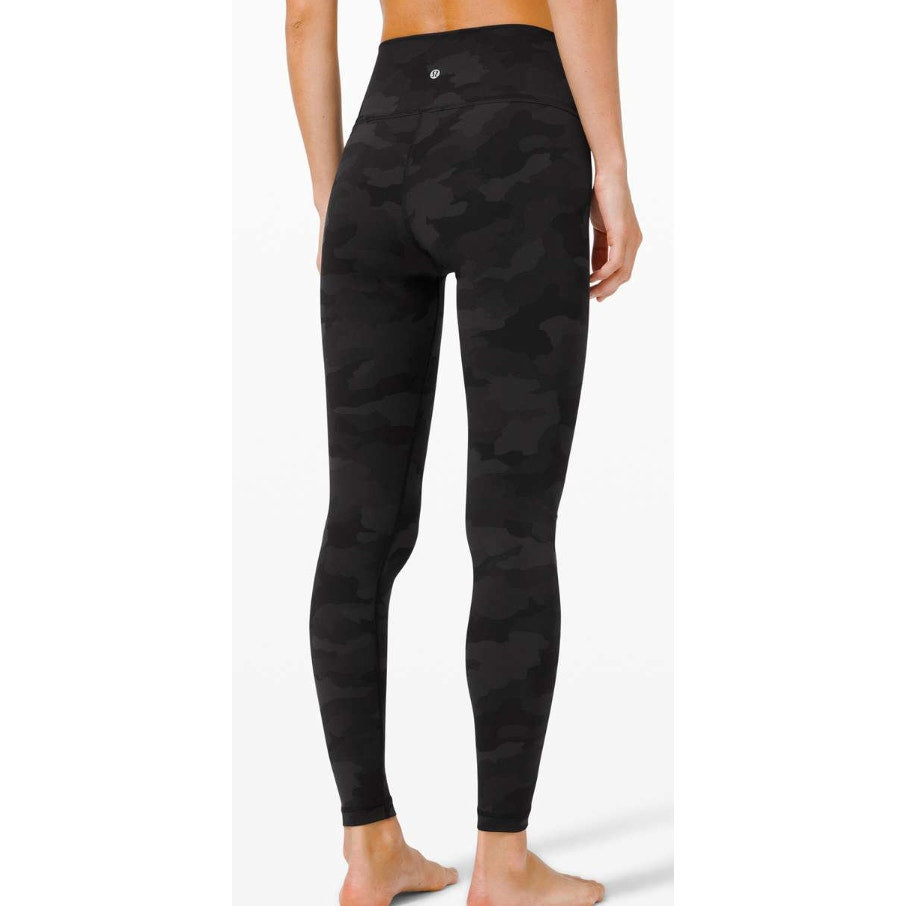 350 - LULULEMON Wunder Under HR Tight 28" *Full-On Lux 365 Camo/Deep Coal Sz 8