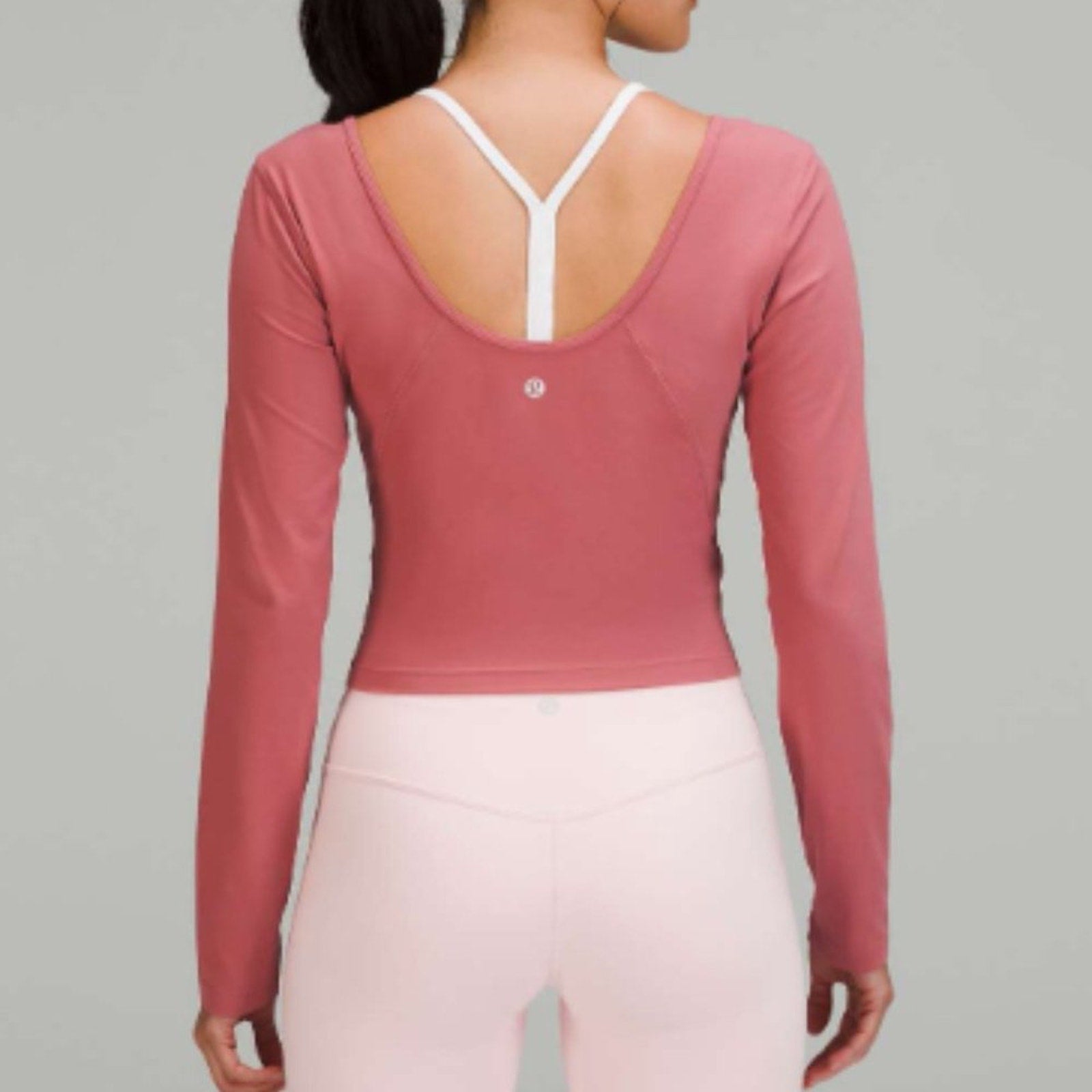 (2170) NWT LULULEMON Align Long Sleeve Shirt Brier Rose Sz 12