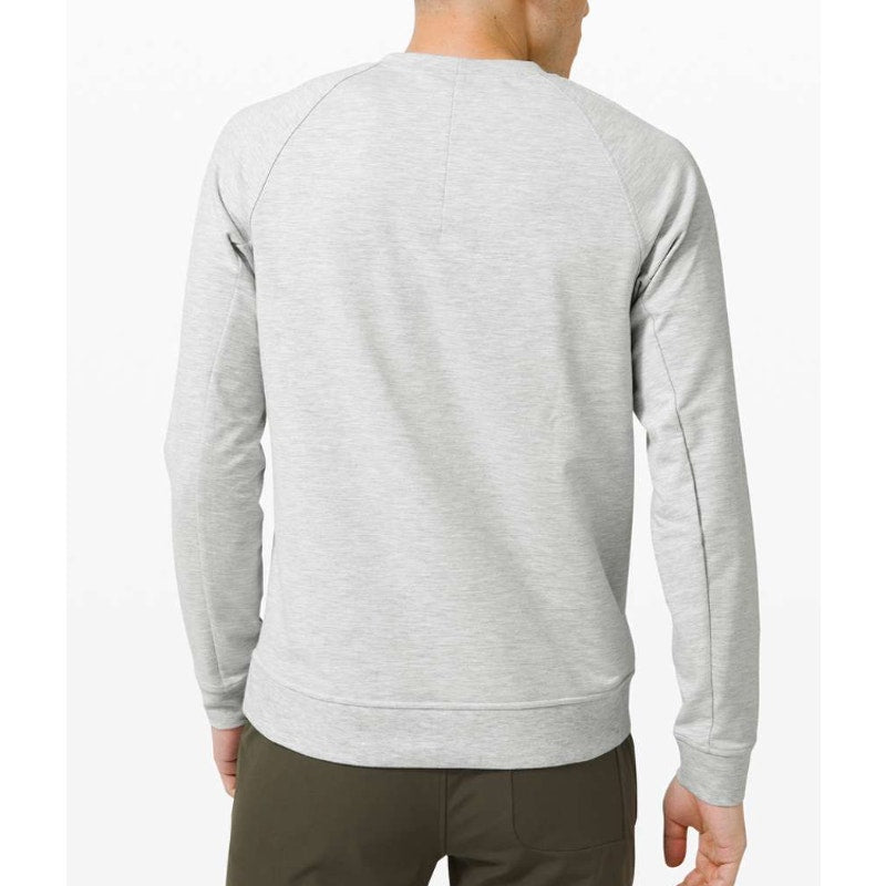462- Lululemon x LA CLIPPERS City Sweat Crew Heathered  / Sea Salt Sz S
