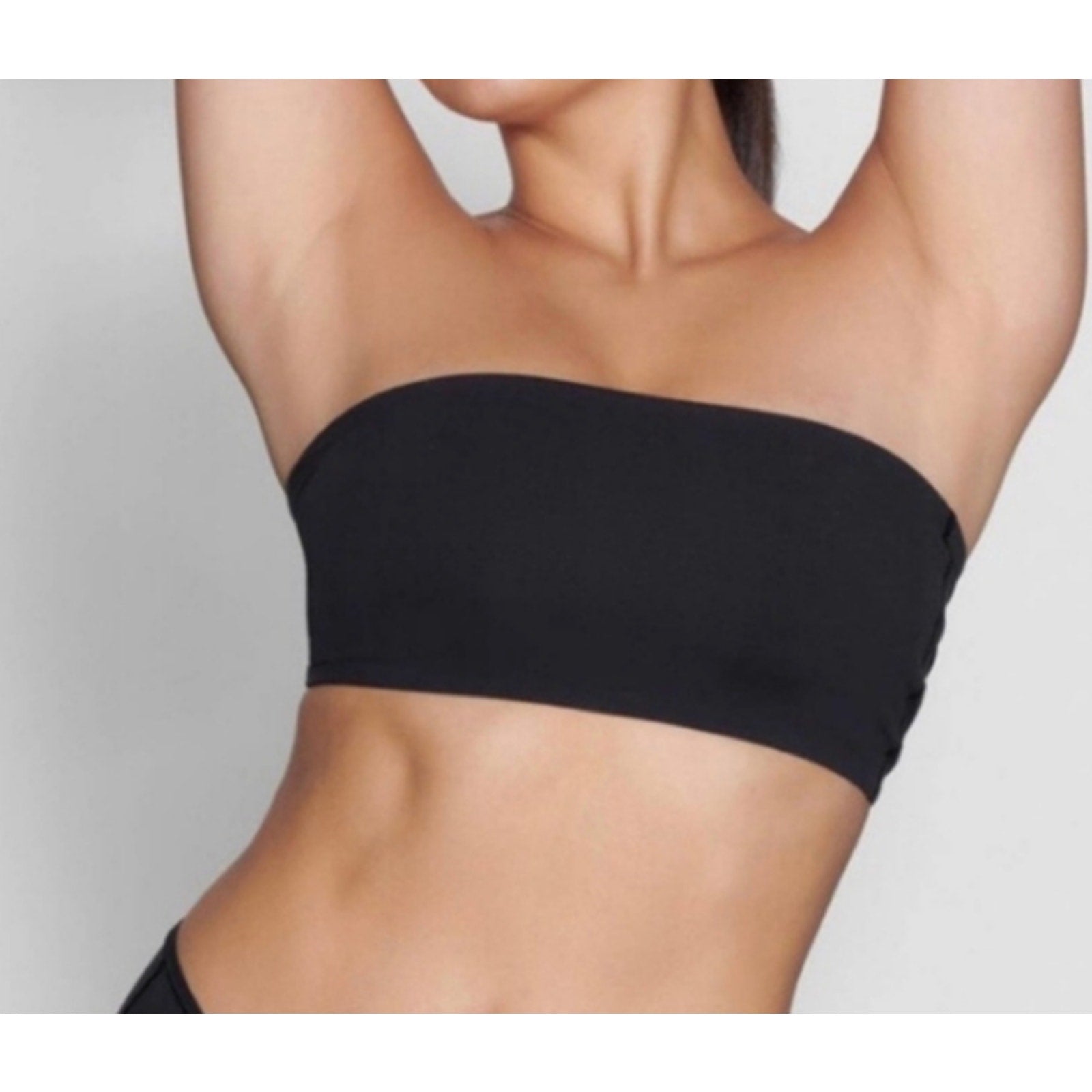 2463 SKIMS NWT FITS EVERYBODY  BANDEAU ** ONYX in LARGE