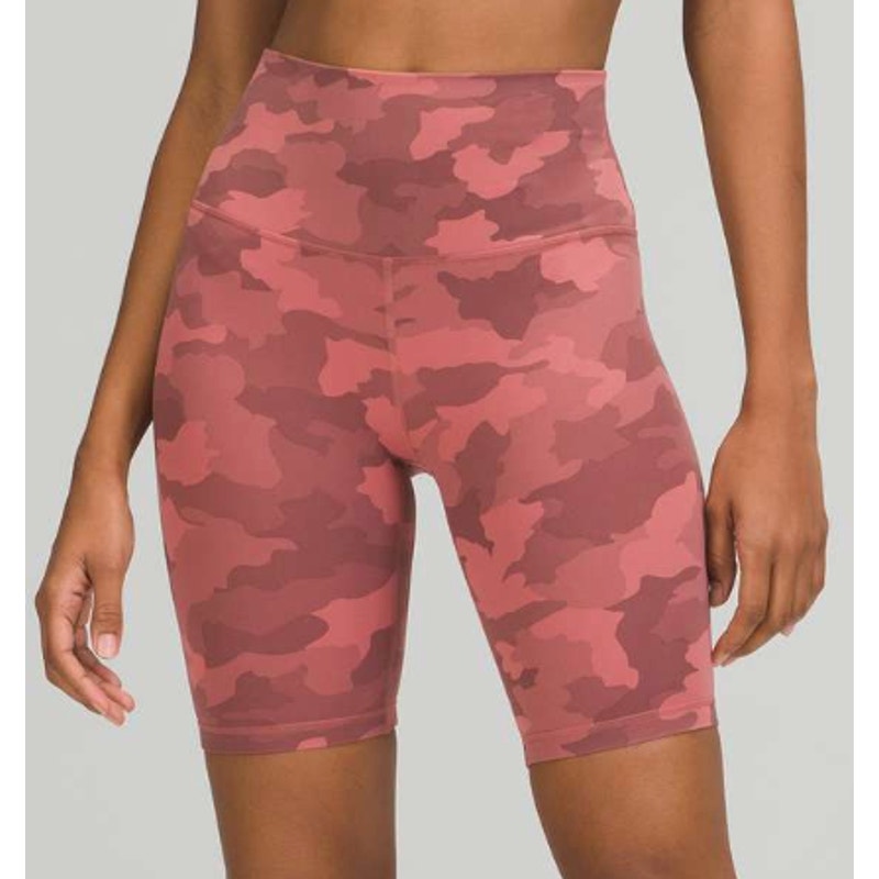 6450 - Lululemon Align Short 8" Heritage 365 Camo Brier Rose in Sz 6