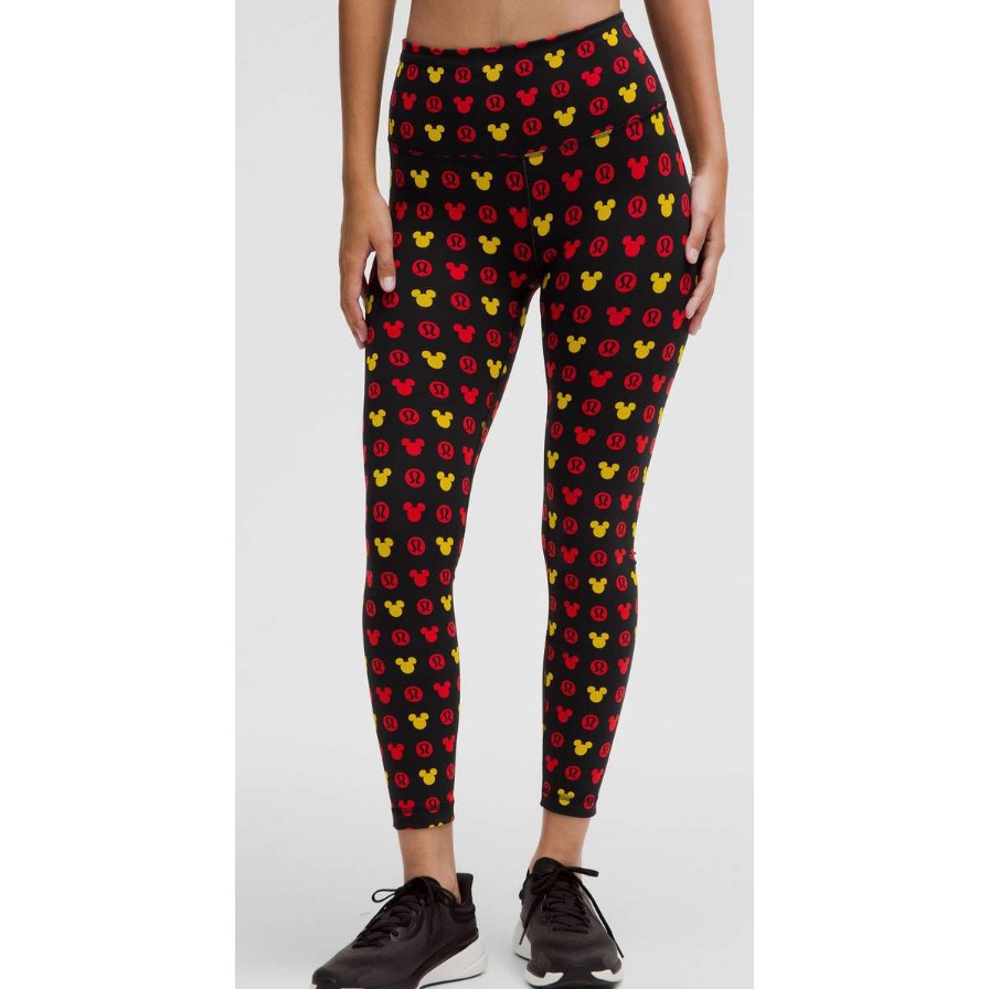 6393 Disney x Lululemon *Wunder Train HighR Tight 25" Disney Classc Multi sz 10