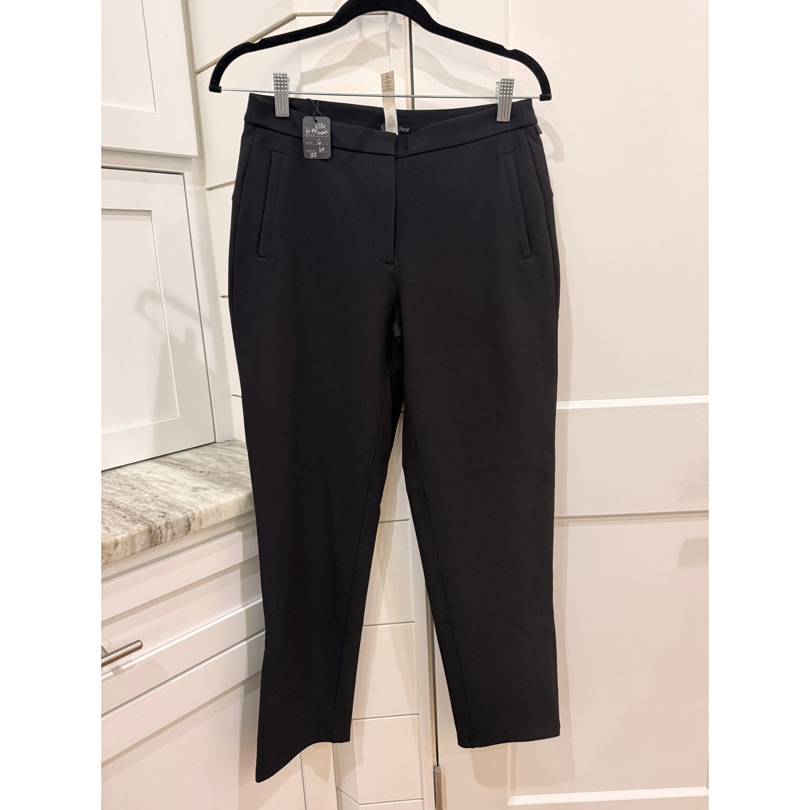6736 LULULEMON On The Move Pant Ponte *28" Black Sz 6 *LOVED/AMAZING