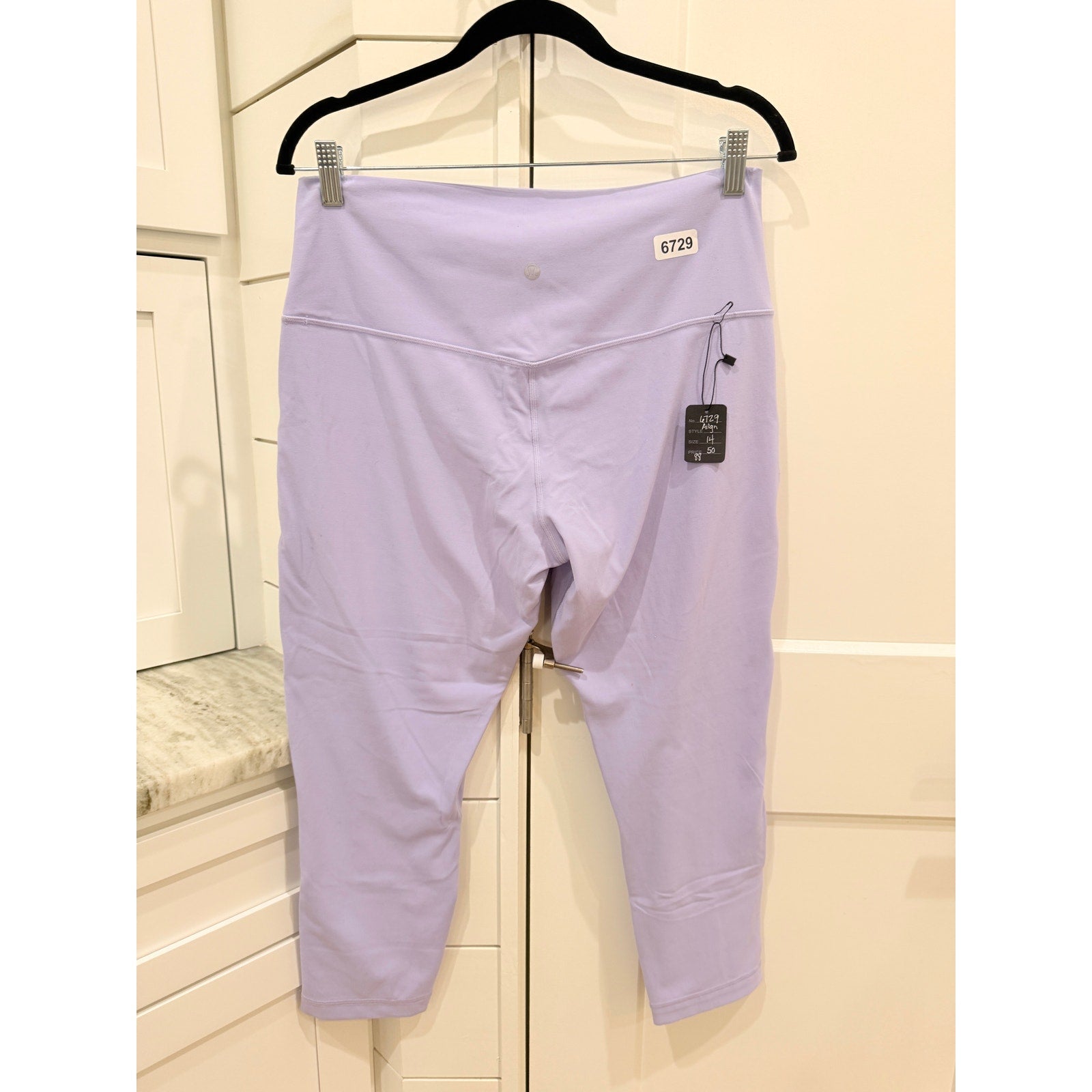 6729 LULULEMON Align High-Rise Crop 23" Lilac Smoke Sz 14 *LOVED