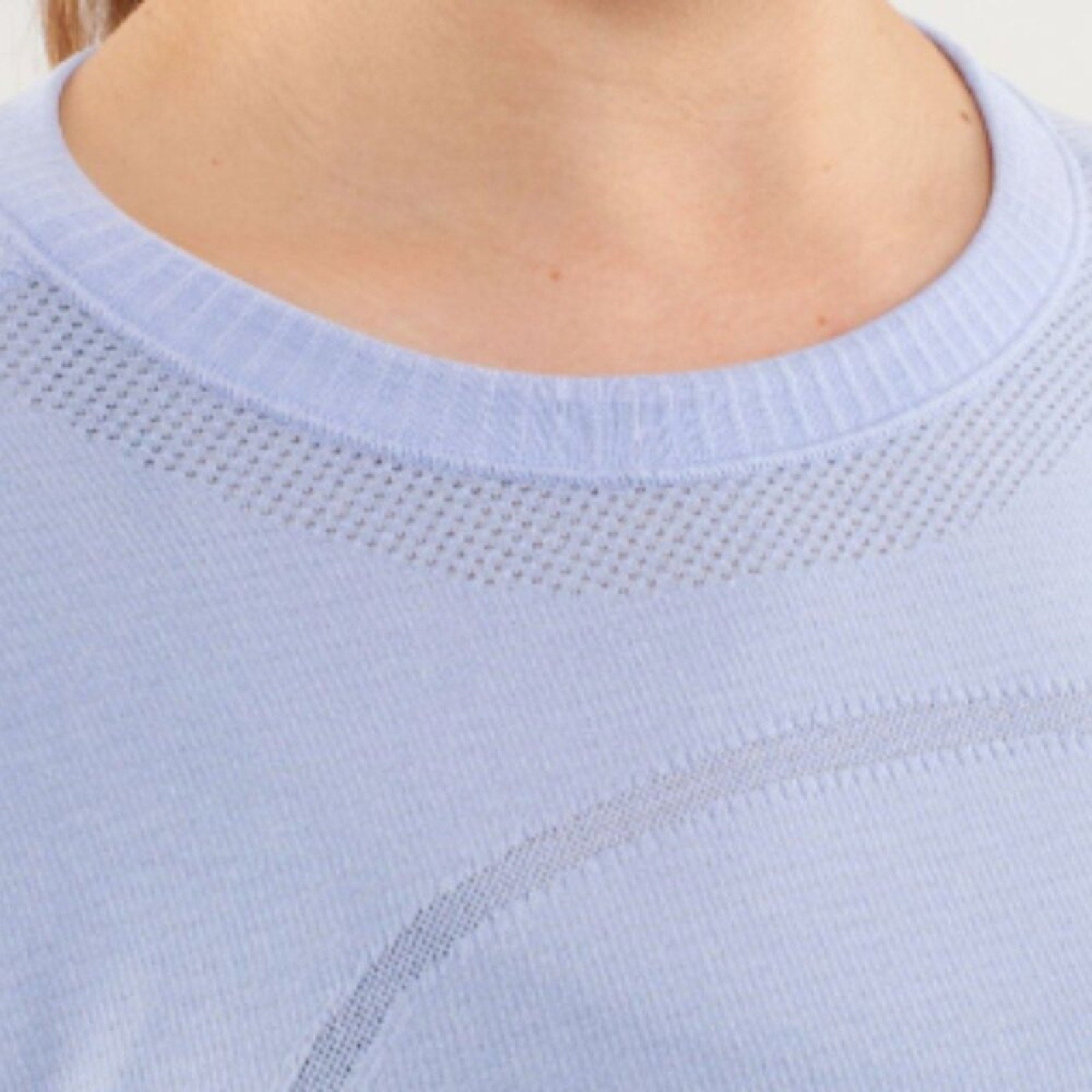 6040 - LULULEMON Run: Swiftly Tech Long Sleeve Crew Sz 8 *RARE *FLAW