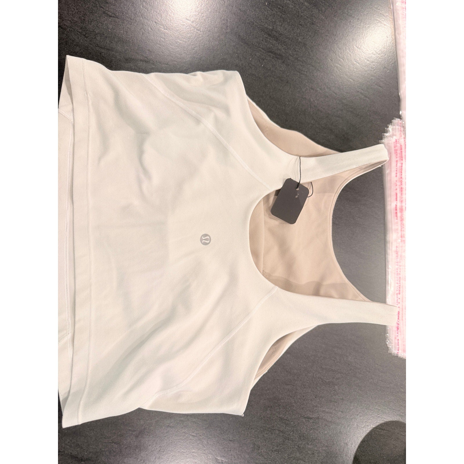6484 - Lululemon Align High-Neck Tank Top Natural Ivory in Sz 10