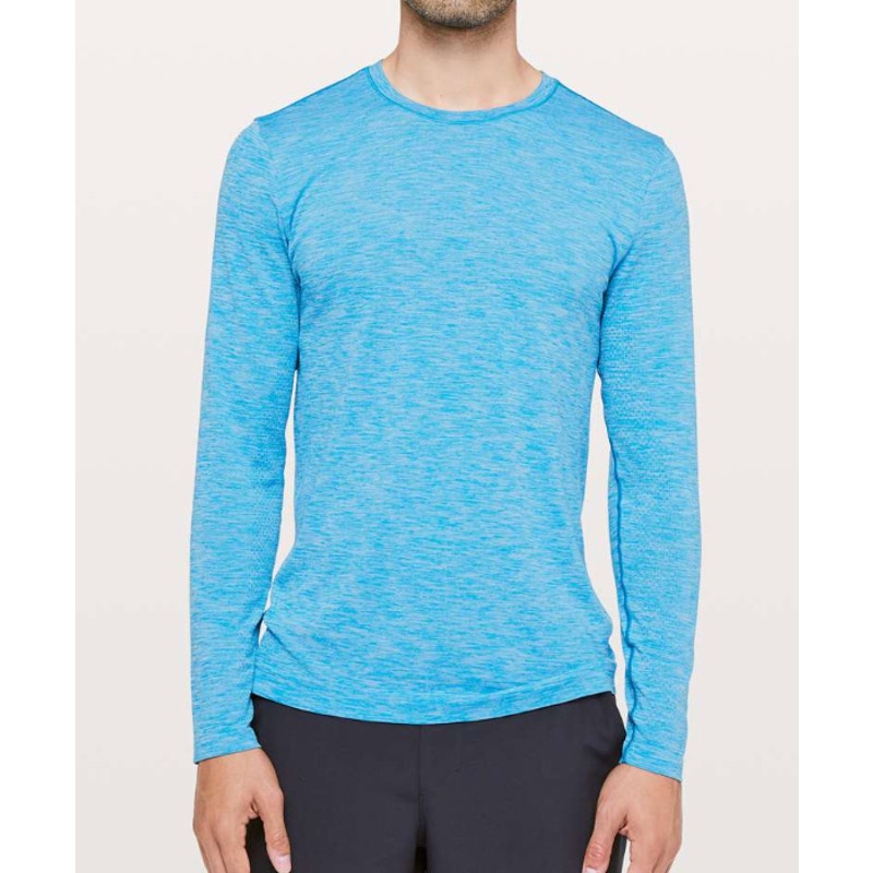 455 - Lululemon Metal Vent Tech Surge Long Sleeve Amalfi Blue in XL