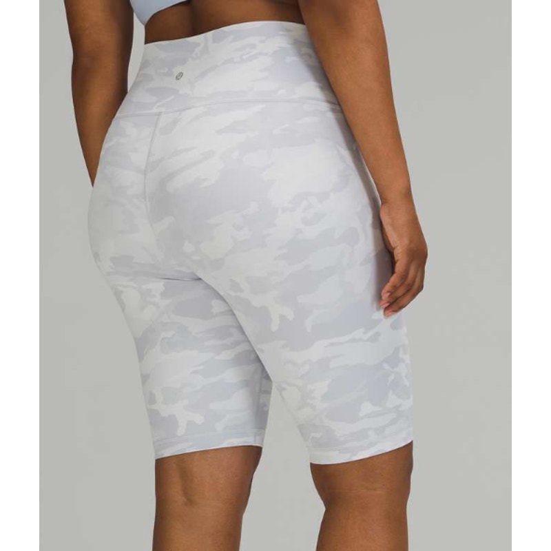 84 - Lululemon Wunder Under Short 10" *Ribd Incognito Camo Jacquard Alpine Sz 4