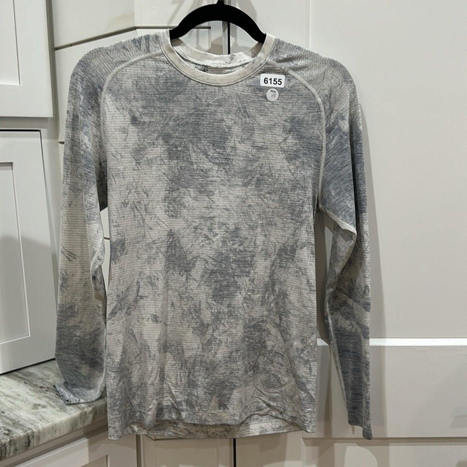 6155 -  LULULEMON MENS Metal Vent Tech Long Sleeve *Chalk Wash Sz XS