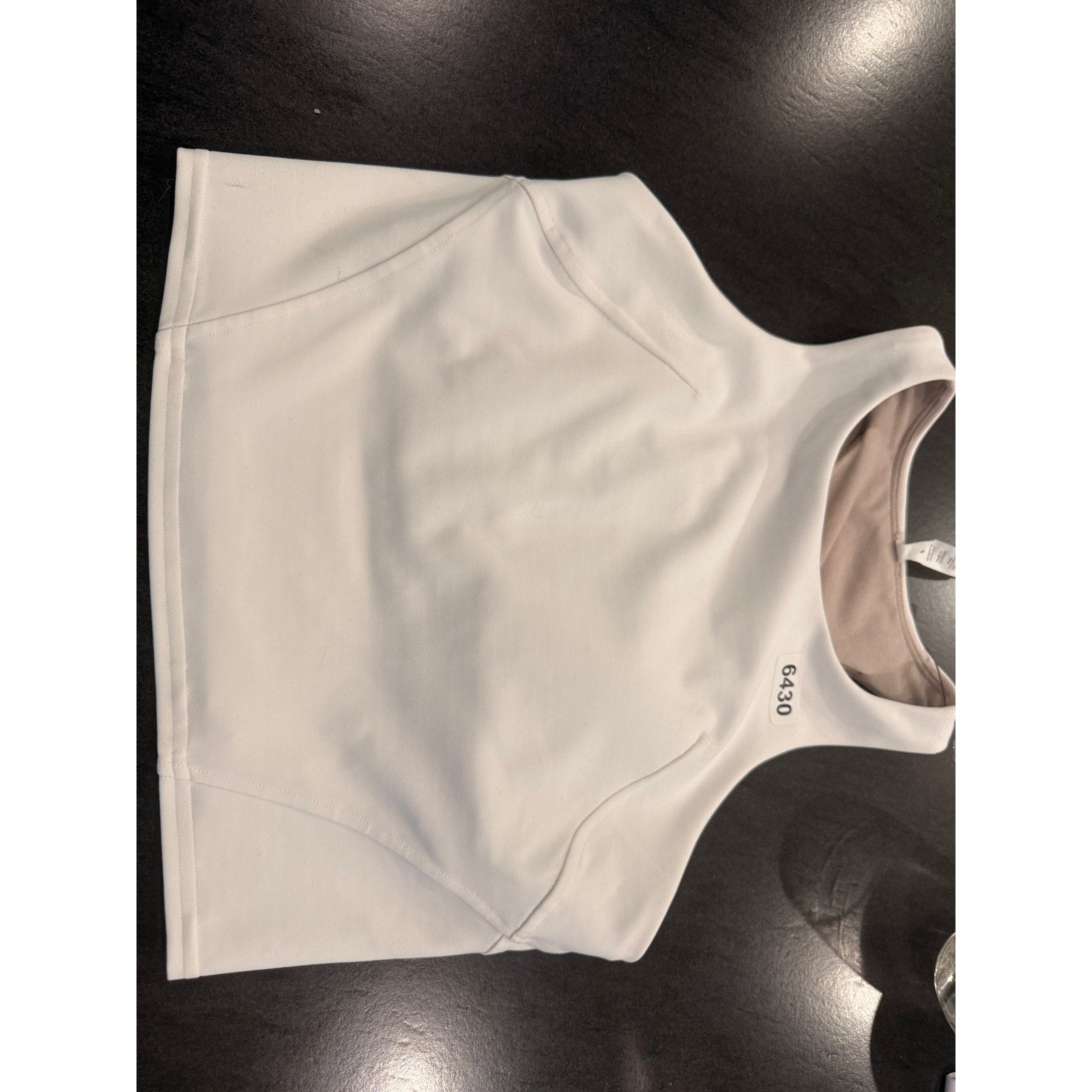 6430 - Lululemon Wunder Train Racerback Tank Top White in Sz 8 *FLAW