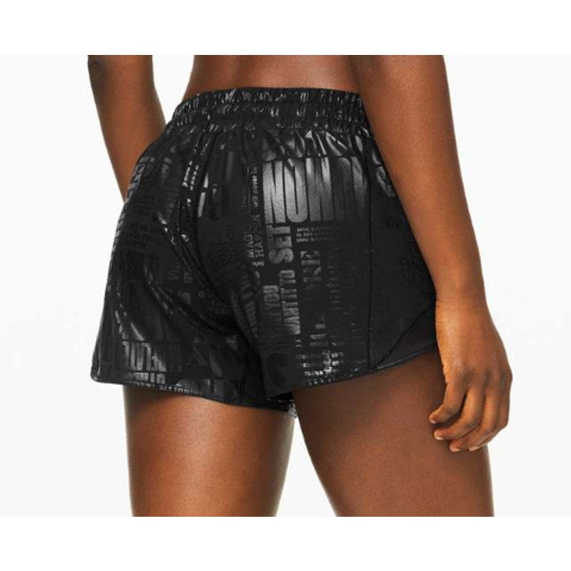 6445 Lululemon Hotty Hot Short II *Long 4" 20YR Manifesto Foil *LOGO Fade