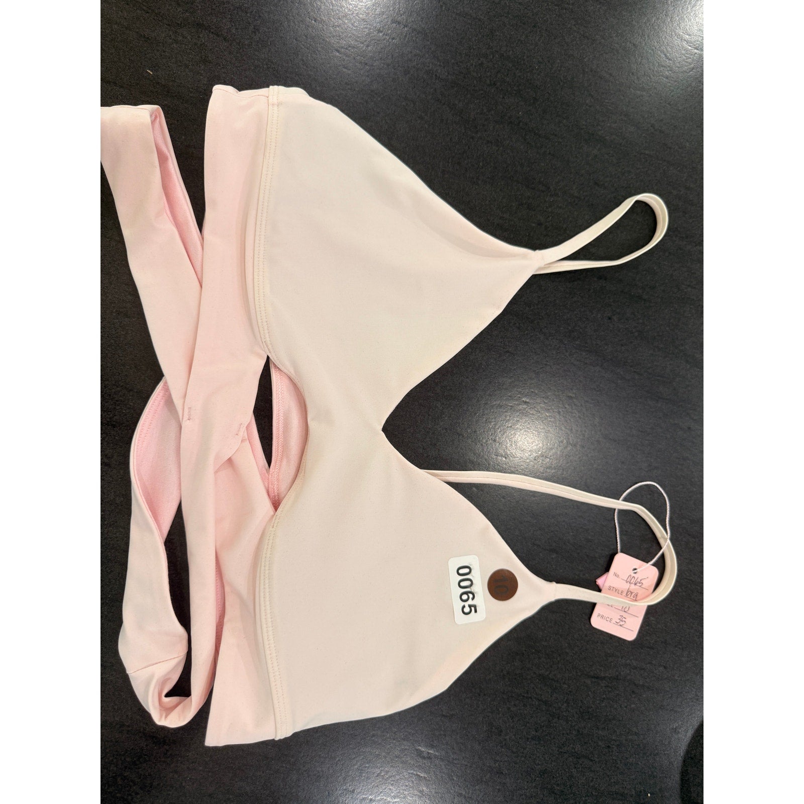 65 - Lululemon Still Now Bra *Light Support Strawberry Milkshake in Sz 10