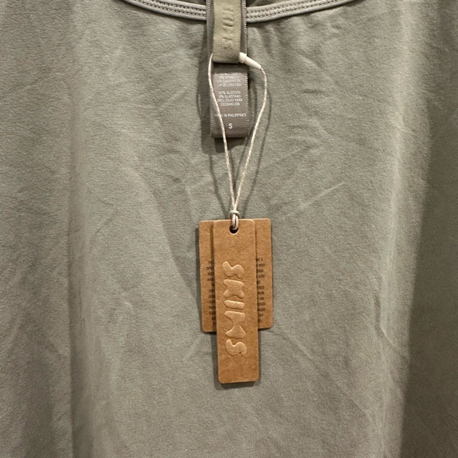 (2397) NWT SKIMS Cotton Ribbed Tank in DUNE (SOLD OUT) SZ S