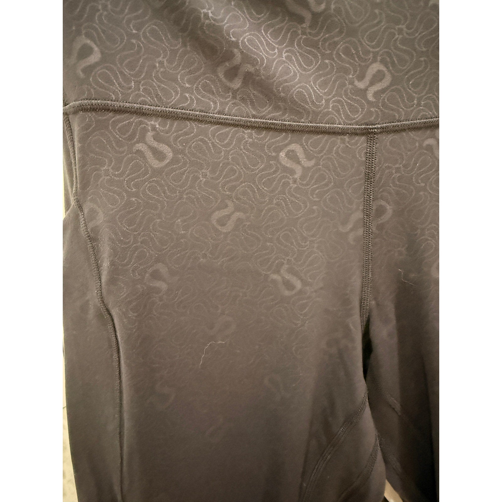 6780 Lululemon Align HighRise Pant with Pockets 25" Yogo Emboss Black Sz 12 *RARE
