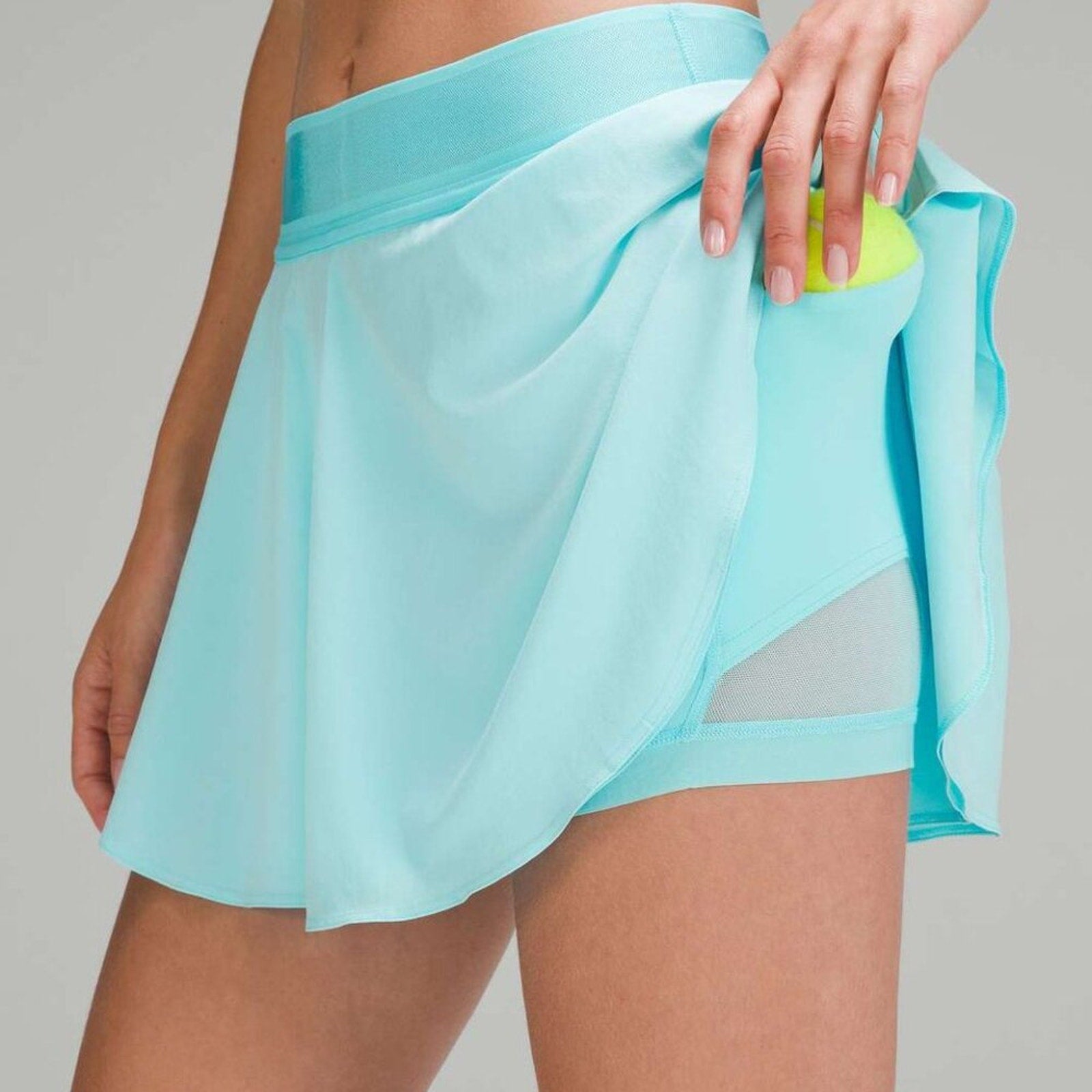 163 - Lululemon Court Rival High-Rise Skirt Cyan Blue Sz 2